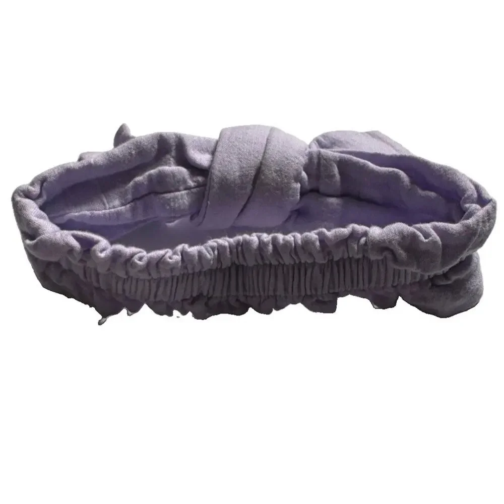 Kate Quinn Baby Girl Lavender Bow Headband Size L 100% Organic Cotton